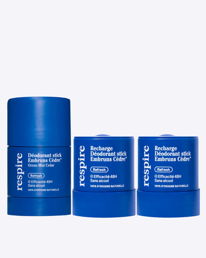 Kit Découverte Déodorant stick Embruns Cèdre